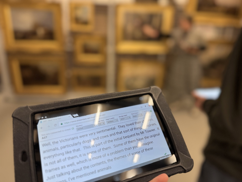 Enhancing Museum Tours with Live Subtitles